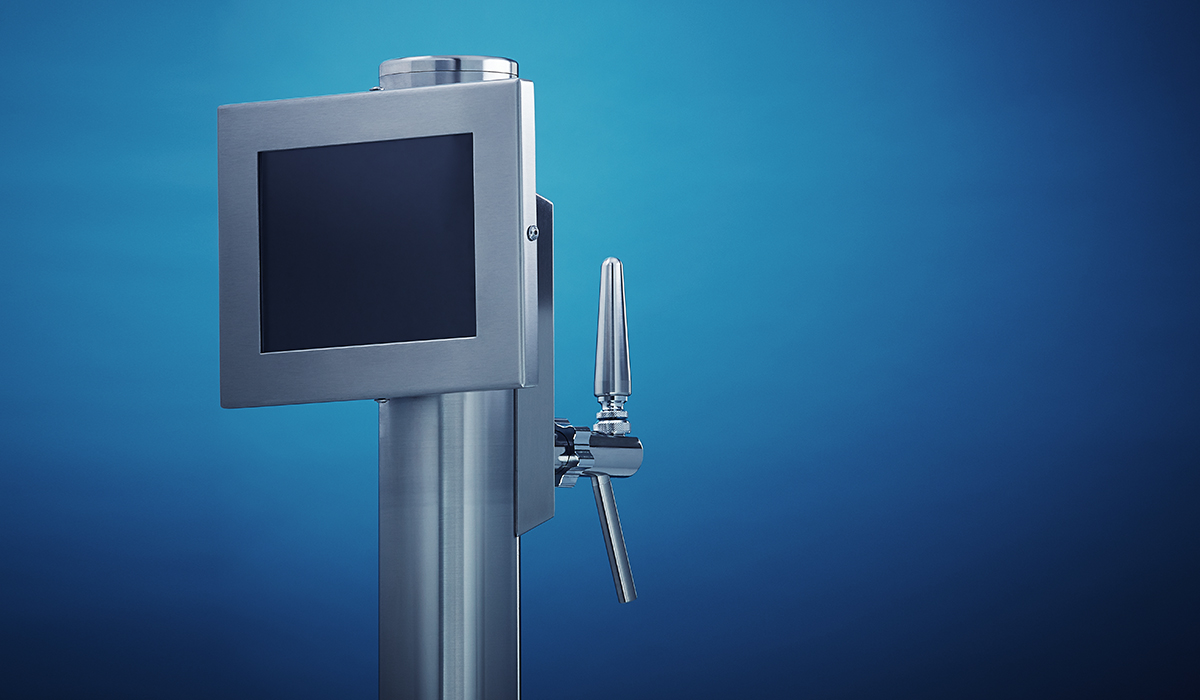 Schanksäule Varius LCD mit digitalen Bildern + Videos